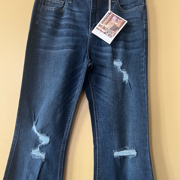 Cello Blue Flare Wide Leg Jeans - Picture 2 of 6